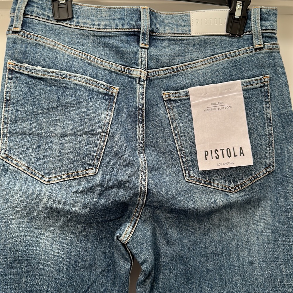 Women’s Pistola Colleen High Rise Slim Boot slit Jean Size 31 - Picture 7 of 10